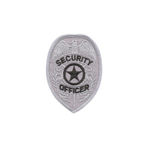 Premier Emblem Silver/Black Patch Security Officer Badge Premier Emblem Silver/Black Patch Security Officer Badge