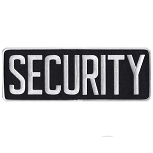 Premier Emblem Silver/Black Security Officer Shield Patch Premier Emblem Silver/Black Security Officer Shield Patch