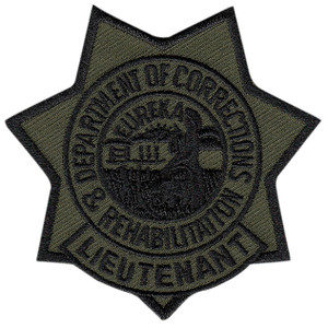 Patch Supply Olive Drab CDCR Lt Star Badge Patch - Olive Drab Patch Supply Olive Drab CDCR Lt Star Badge Patch - Olive Drab