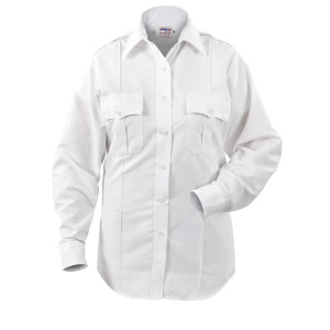 Paragon Plus Women's Long Sleeve Poplin Shirt -White Paragon Plus Women's Long Sleeve Poplin Shirt -White