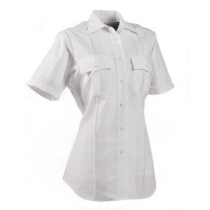 Paragon Plus Women's Short Sleeve Poplin Shirt - White Paragon Plus Women's Short Sleeve Poplin Shirt - White