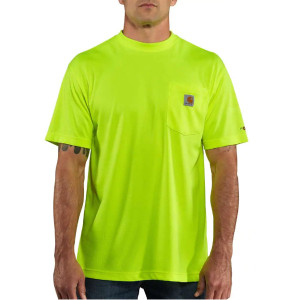 Carhartt Force Color Enhanced Short-Sleeve T-Shirt- Brite Lime Carhartt Force Color Enhanced Short-Sleeve T-Shirt- Brite Lime