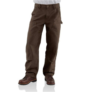 Carhartt Loose Fit Washed Duck Double-Front Utility Work Pant - Dark Brown Carhartt Loose Fit Washed Duck Double-Front Utility Work Pant - Dark Brown