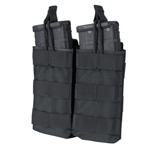 Condor Double M4/M16 Open Top Mag Pouch - Black (002)
