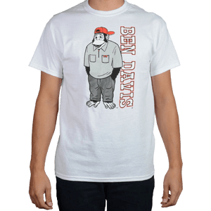 Ben Davis Men's Funky Monkey Short Sleeve T-Shirt - White Ben Davis Men's Funky Monkey Short Sleeve T-Shirt - White