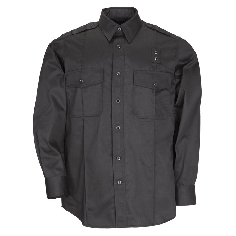 5.11 Twill PDU® Class A Long Sleeve Shirt - Black (019)
