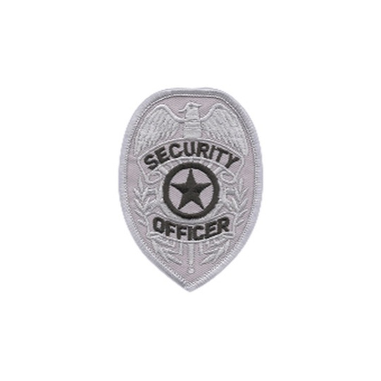 Premier Emblem Silver/Black Patch Security Officer Badge