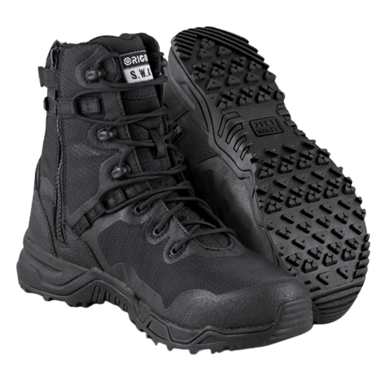 Original Swat Footwear Black Alpha Fury 8" Zip Boots