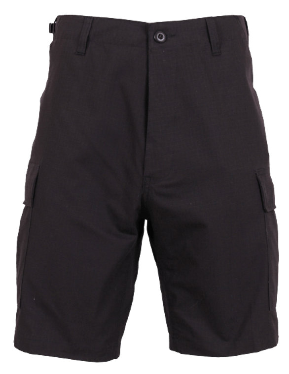 Rothco Men's Black Rip-Stop BDU Shorts