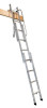 Mini Aluminium 3 Section Sliding Vertical Carriage Aluminium Loft Ladder