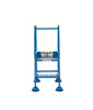 Climb-It® Domed Feet Warehouse Steps with Punched Treads - Blue