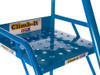 Climb-It® Domed Feet Warehouse Steps with Punched Treads - Blue