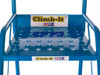 Climb-It® Domed Feet Warehouse Steps with Punched Treads - Blue