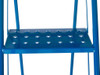 Climb-It® Domed Feet Warehouse Steps with Punched Treads - Blue