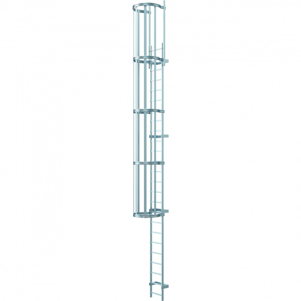 Zarges Galvanised Mild Steel Fixed Access Ladders - Ladders.co.uk