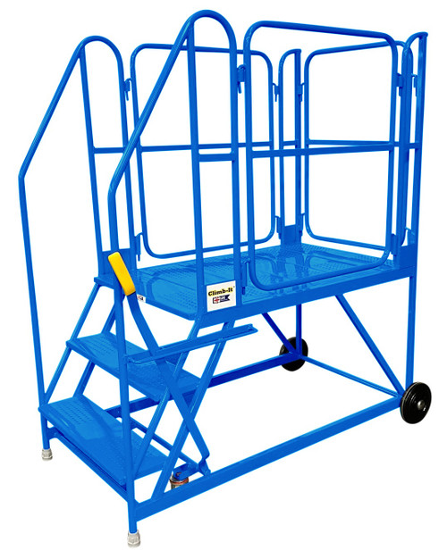 Climb-It® UK Standard Incline Work Platform - Blue