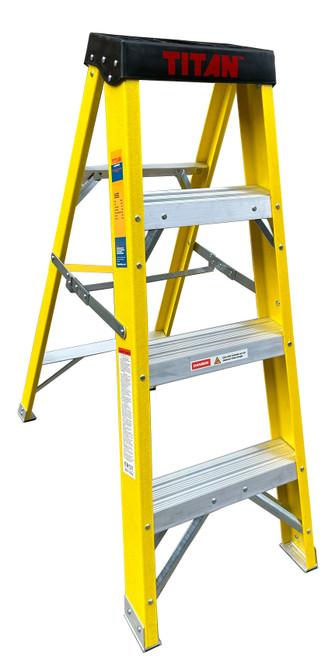Titan EN131 Professional Fibre Glass Swingback Step Ladders