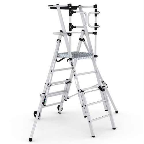 Climb-It®  Folding Telescopic Large Platform Steps with Safety Gate