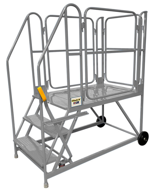 Climb-It® UK Standard Incline Work Platform - Grey