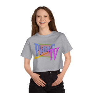 Planet TV Retro 80s Cropped T-Shirt by Champion