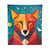 Digital Wolf Indoor Wall Tapestry