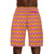 Lucian Industries Logo Pattern Men's Jogger Shorts in purple, gold and green, 5 Sizes