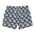 Ocean Blue Wave Pattern Swim Trunks