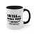 Coffee and Cable News It's a Love Hate Thing Accent Coffee Mug, 11oz
