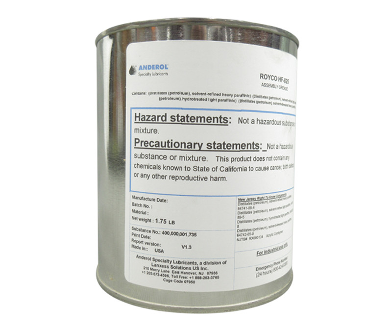 ROYCO HF825 Yellow Acryloid Assembly Fluid & ORing Lubricant 1.75 lb Can at