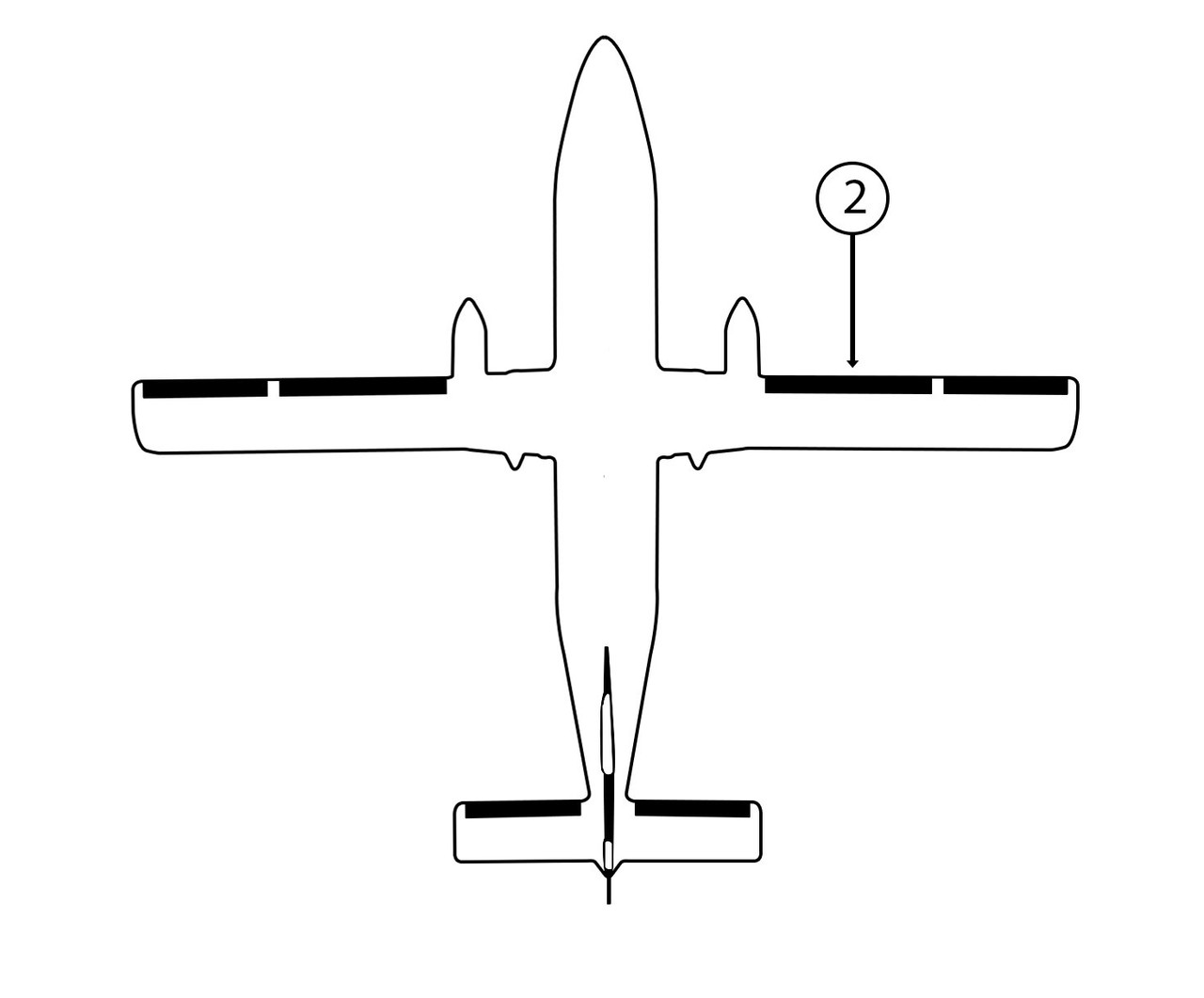 Goodrich P29S5D514410 FASTboot Short Brothers SD360 RH Inboard Wing De