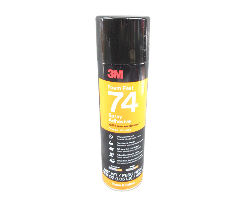 3M 02120082242 Orange Foam Fast 74 Spray Adhesive Orange 16.9 oz