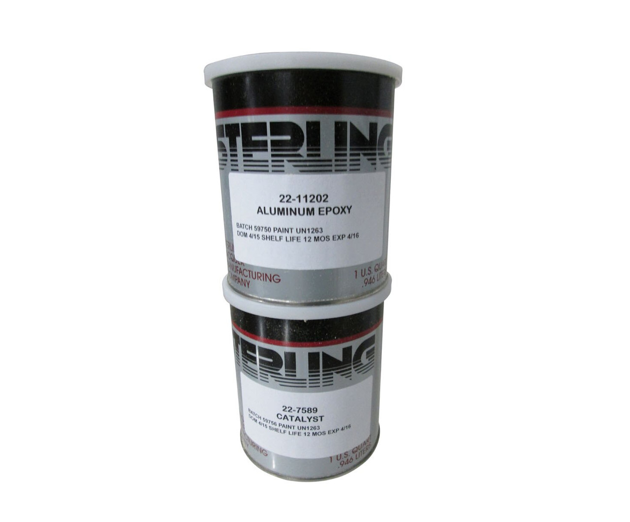 Sterling Lacquer 2211202 Aluminum Epoxy Coating Quart Kit