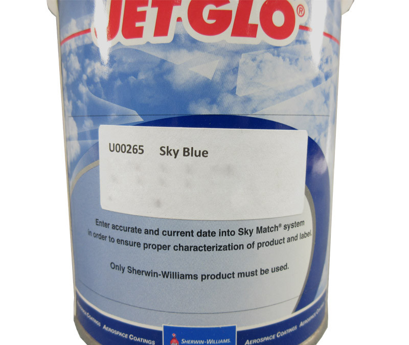 SherwinWilliams U00265 JET GLO Polyester Urethane Topcoat Paint Sky Blue Quart at