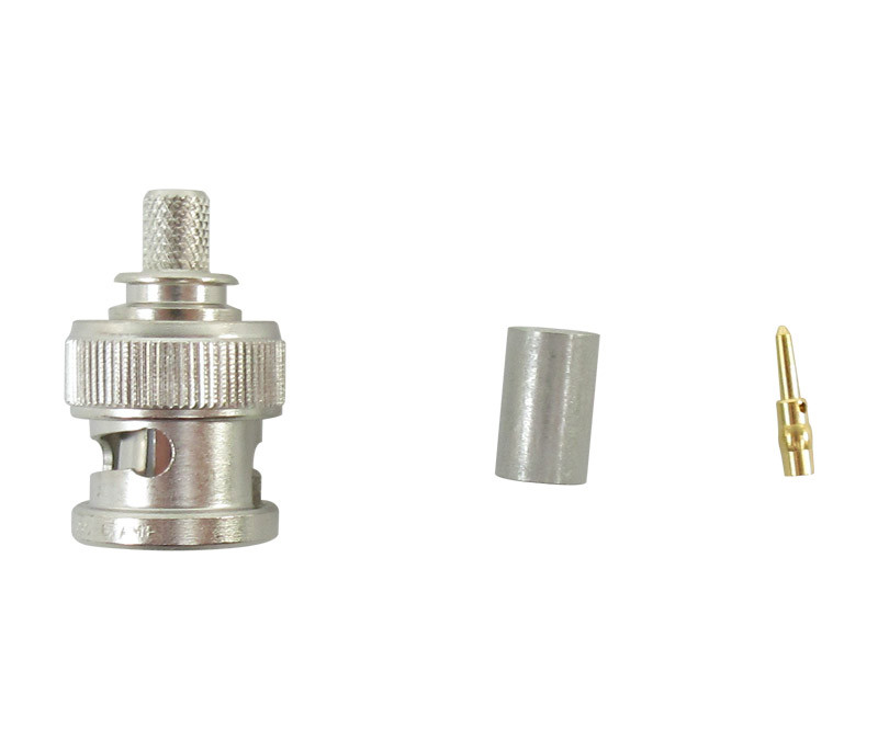 TE Connectivity 5225395-6 Brass/Nickle RG-142, A, B & RG-400 Male