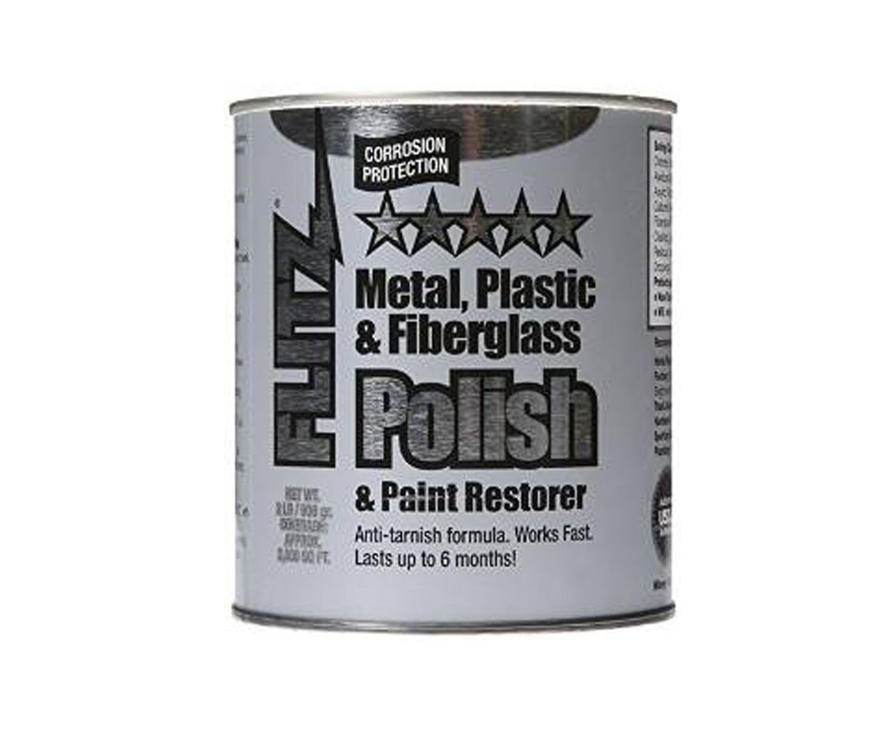 THE POLISH. 5本セット FLITZ CA 03518-6 Paste Metal Polish, Fiberglass & Paint Restorer