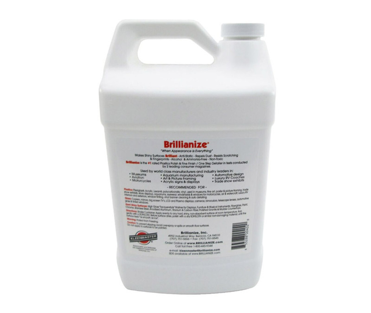 Kleenmaster Brillianize Plastic Cleaner - 8 oz