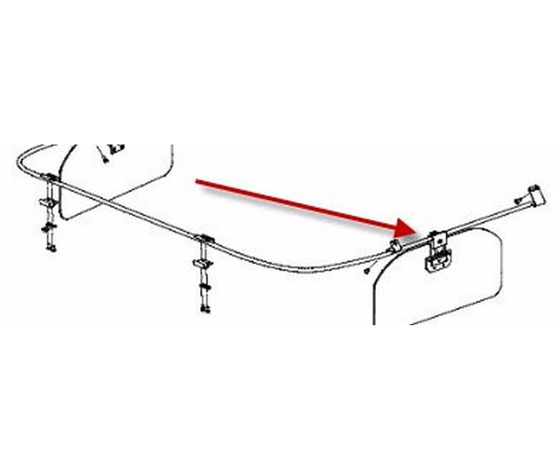 Rosen R1290500 Piper PA-46 Malibu/Meridian/Mirage Monorail Rosen Sunvisor System Visor Assembly