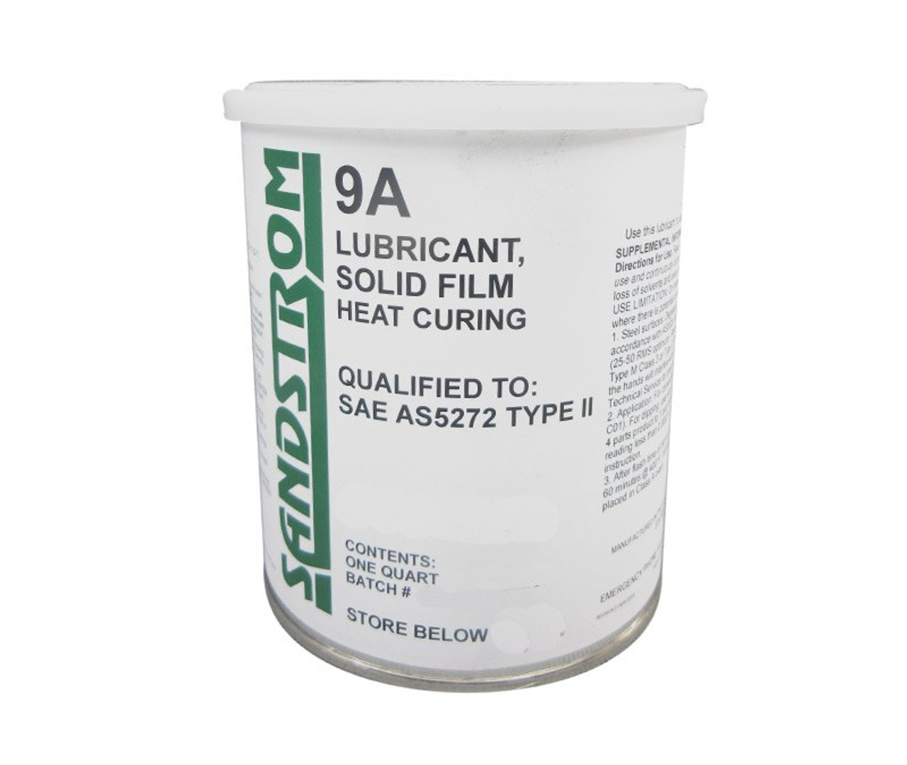 Sandstrom 9A Solid Film Lubricant - Quart Can