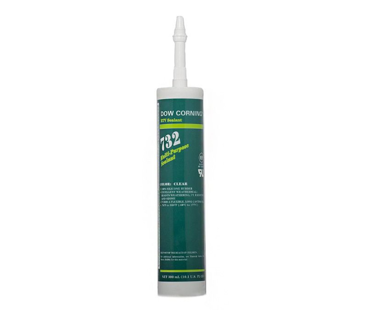 DOWSIL™ 732 Clear Multi-Purpose Silicone Sealant - 300 mL (10.1 oz)  Cartridge