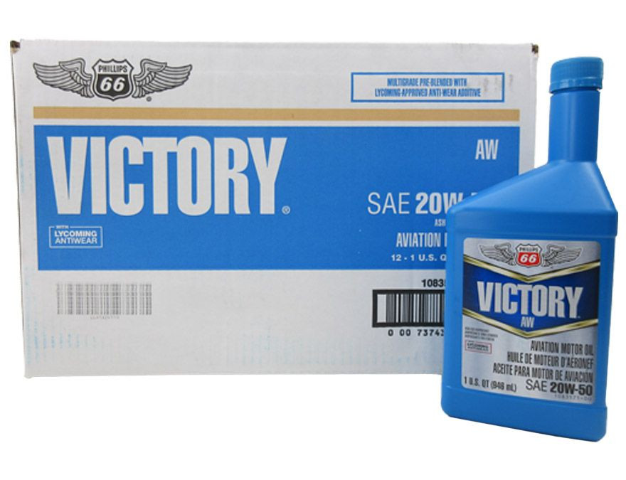 Phillips 66 Victory AW 20W-50 Multi-Grade Piston Engine Aircraft