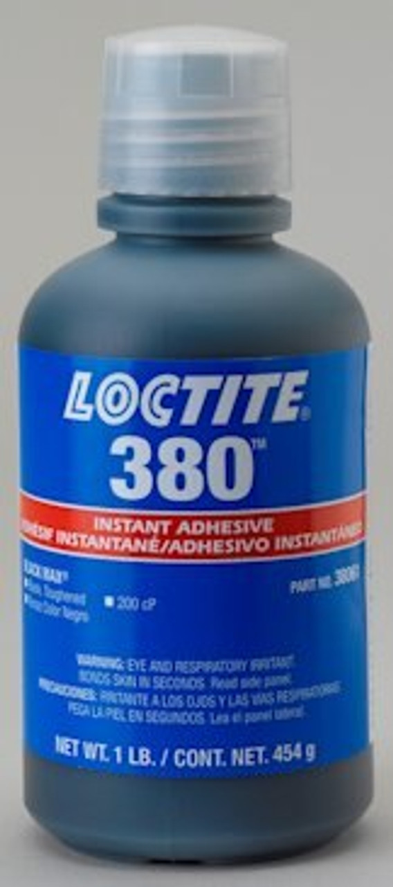 380 Max Instant Adhesive, Toughened, 1 oz, Bottle, Loctite | Black