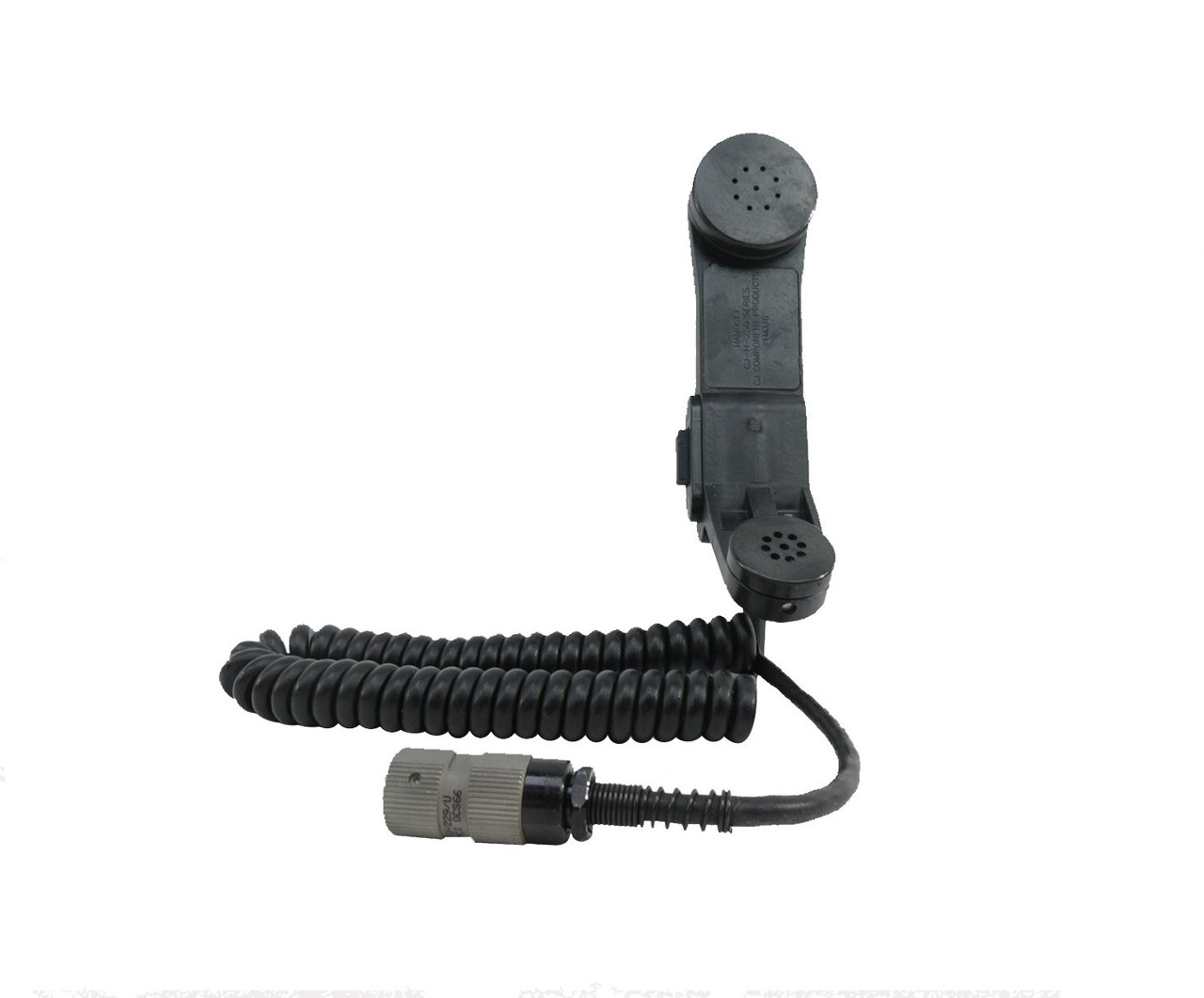 Military Specification H-250/U Black Microphone-Receiver Handset