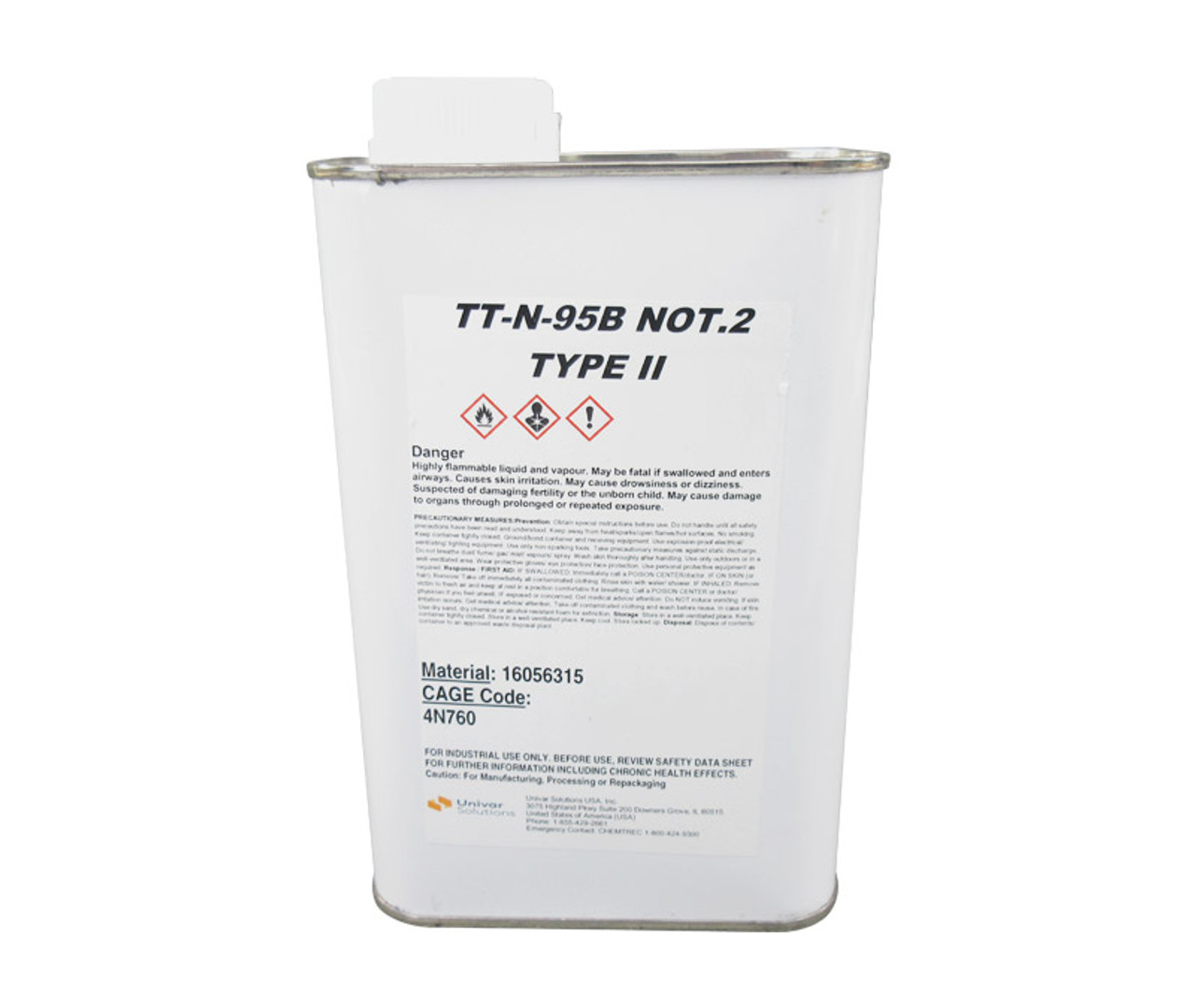 TT-N-95B NOT.2 Type I NAPHTHA Solvent GL CAN