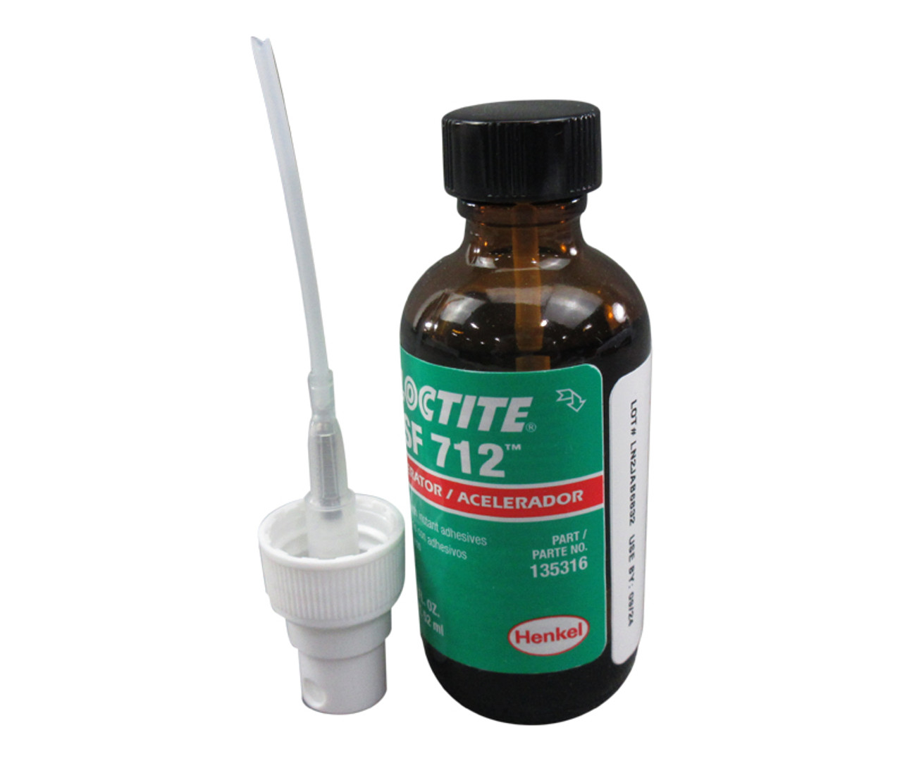 Henkel 20352 LOCTITE SF 712 TAK PAK Transparent Adhesive Accelerator - 52  mL (1.75 oz) Spray Bottle at