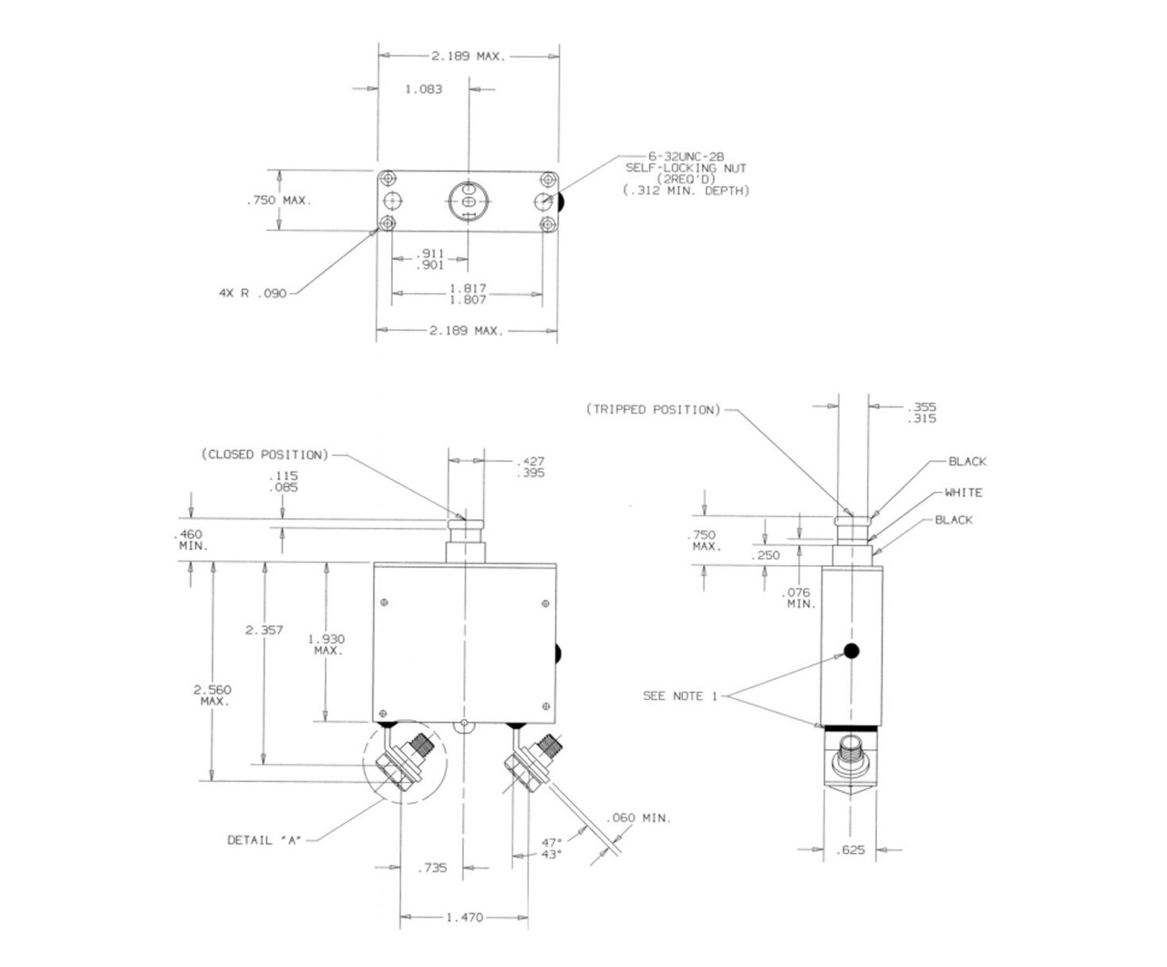 Klixon 675210060 Circuit Breaker 60 AMP at