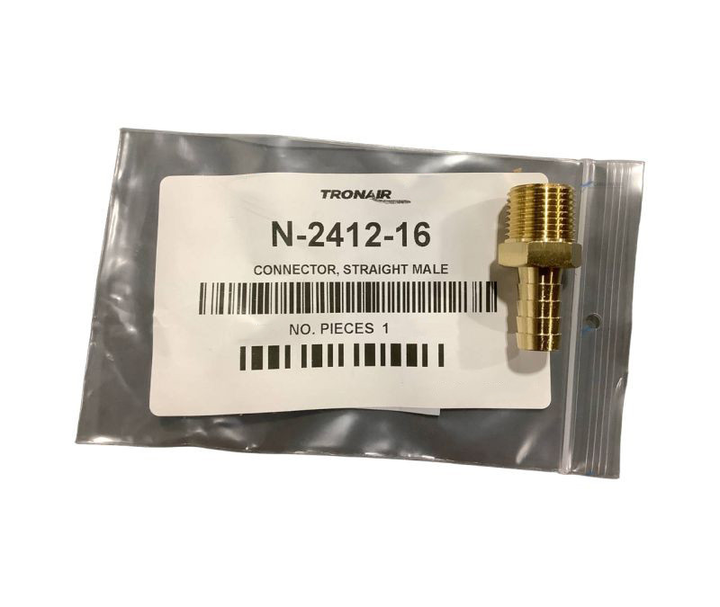 Tronair® N-2412-16 Connector - Straight Male