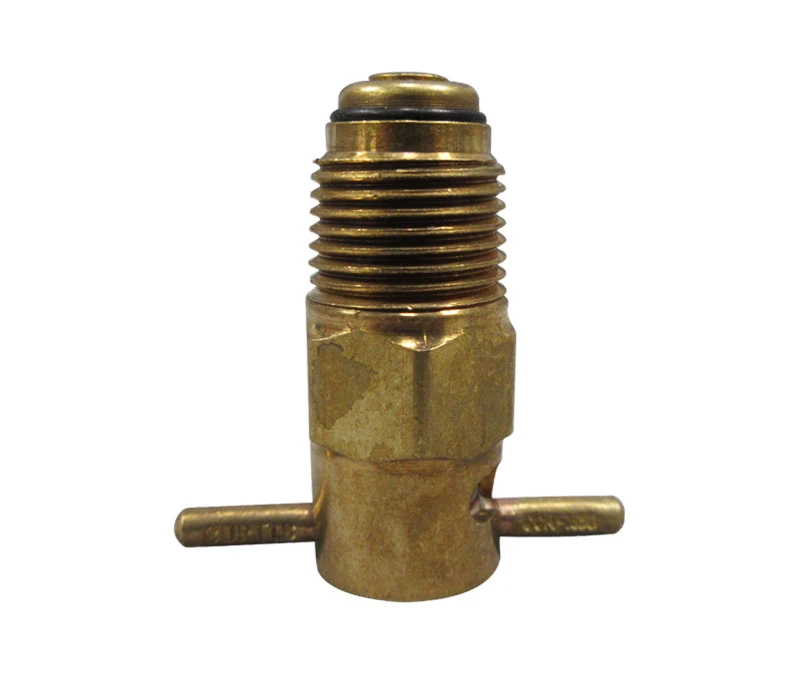 Curtis CCA-1650 Brass 3/8" NPT x 1.080 Long Push to Open/Turn to Lock Pipe Thread Fuel Drain Valve