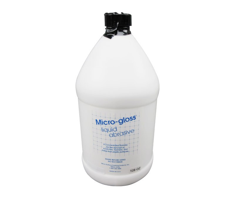 MicroGloss 3MG128 White Liquid Abrasive Type 1 Plastic Window Cleaner