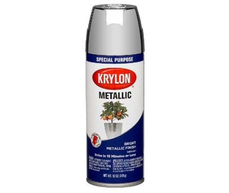 KRYLON® 1404 METALLIC® Chrome Aluminum Bright Metallic Finish Interior Paint - 311 Gram (11 oz) Aerosol Can