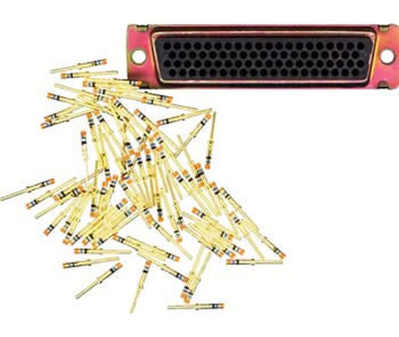 TE Connectivity 204521-2 78 Connector High Density D-Sub PIN 78 POS Crimp ST Cable Mount 78 Terminal 1 Port